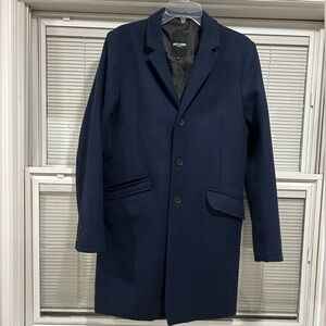 Only and Sons Blue Peacoat for Men